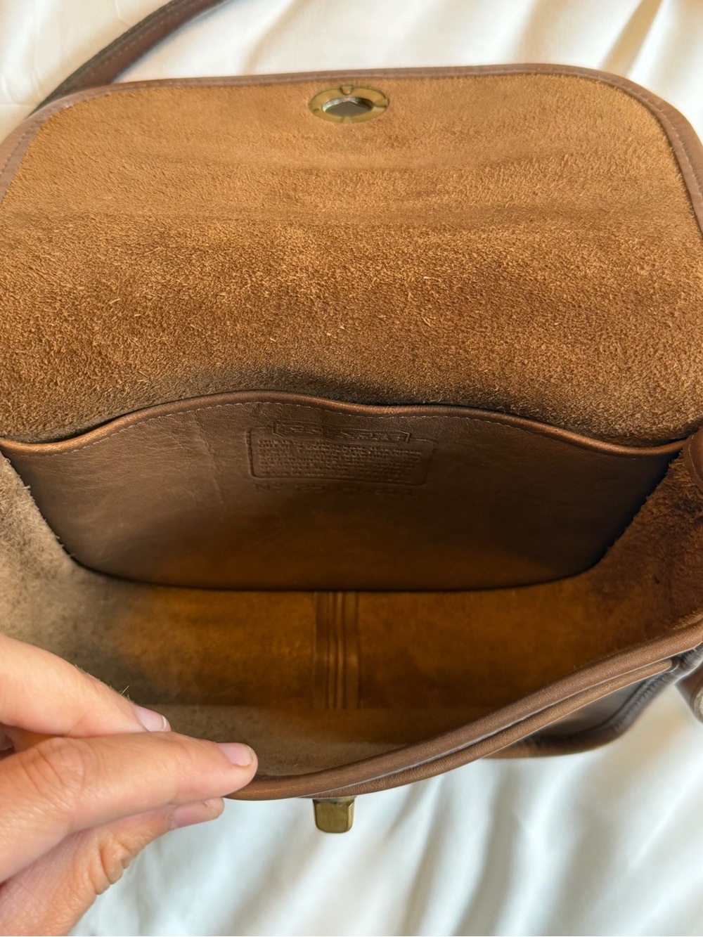 Vintage Coach Collegiate Bag in Putty - Picture 13 of 14